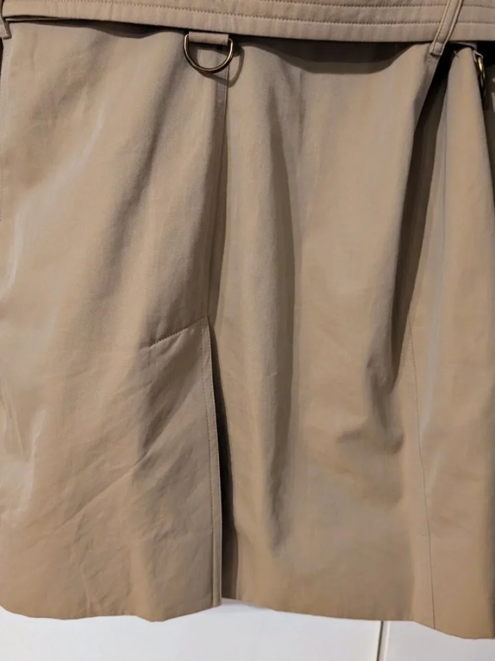Burberry London Kensington Medium Honey Beige Trench Coat US 6 EUC VINTAGE - Picture 12 of 16